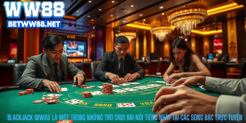 Blackjack WW88 là một trong những trò chơi bài nổi tiếng nhất tại các sòng bạc trực tuyến