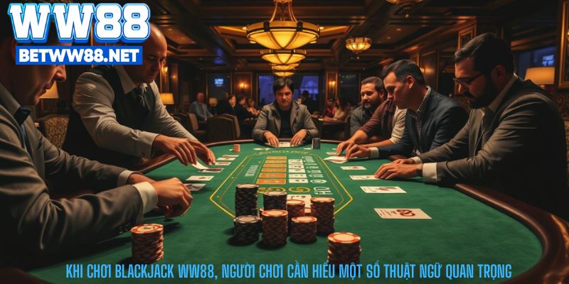 Khi chơi Blackjack WW88, người chơi cần hiểu một số thuật ngữ quan trọng
